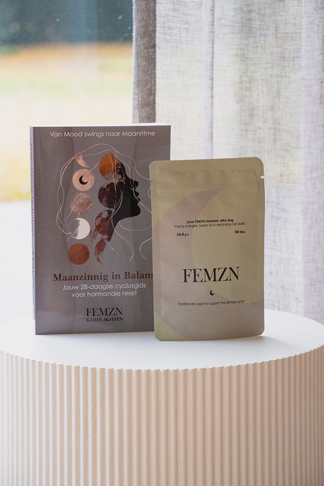 FEMZN Bundel: Maanzinnig in Balans Boek + Hormonal Balance Supplement